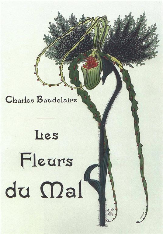 Illustration of Les Fleurs du Mal by Carlos Schwabe, 1900